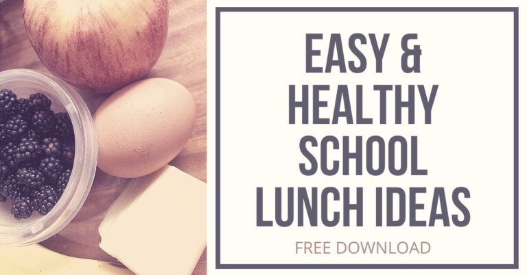 Easy and Healthy School Lunch Ideas